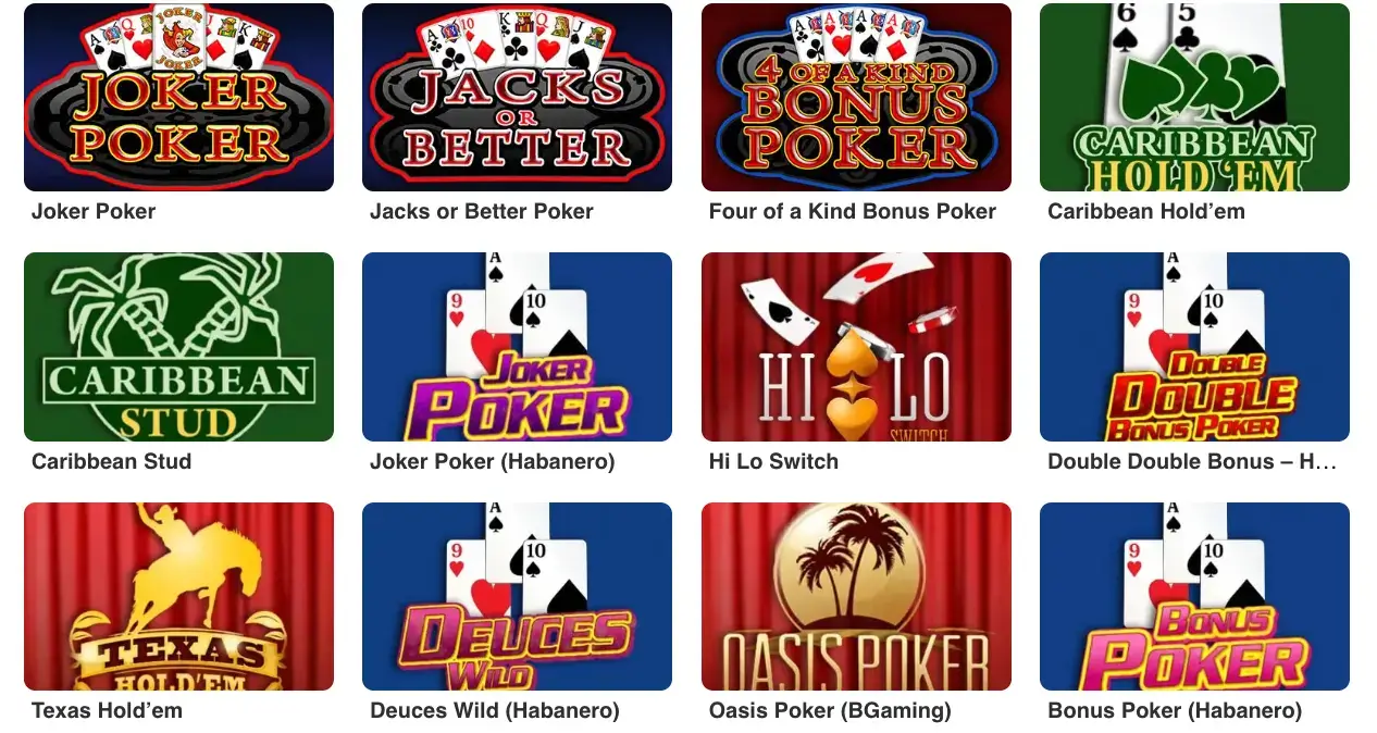 Online poker casino